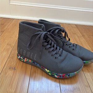 NOBULL Charcoal High-Tops with Colorful Sole